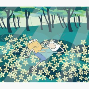 Adventure Time Field of Flowers Tapestry - Image 3